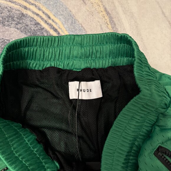 Rhude Green Mesh Shorts Mens Size Large - Picture 3 of 4